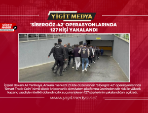 ‘SİBERGÖZ-42’ OPERASYONLARINDA 127 KİŞİ YAKALANDI