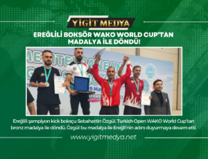 EREĞLİLİ BOKSÖR WAKO WORLD CUP’TAN MADALYA İLE DÖNDÜ!