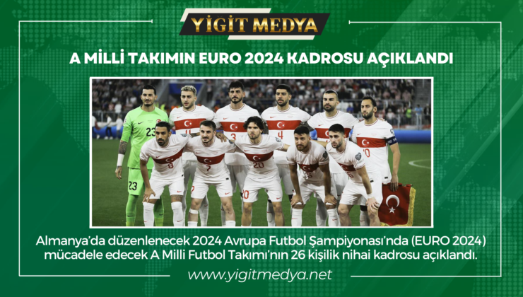 A MİLLİ TAKIMIN EURO 2024 KADROSU AÇIKLANDI