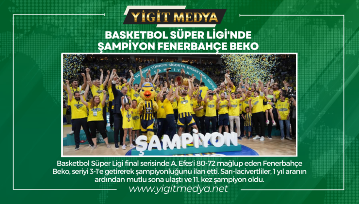 BASKETBOL SÜPER LİGİ’NDE ŞAMPİYON FENERBAHÇE BEKO