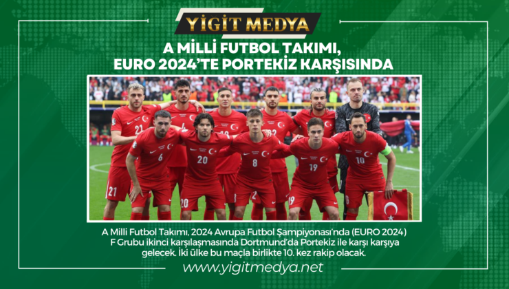 A MİLLİ FUTBOL TAKIMI, EURO 2024’TE PORTEKİZ KARŞISINDA