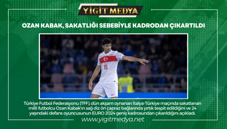 OZAN KABAK, SAKATLIĞI SEBEBİYLE KADRODAN ÇIKARTILDI