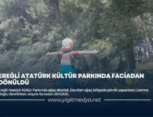 EREĞLİ ATATÜRK KÜLTÜR PARKINDA FACİADAN DÖNÜLDÜ