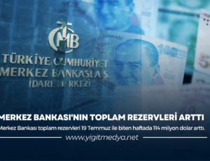 MERKEZ BANKASI’NIN TOPLAM REZERVLERİ ARTTI