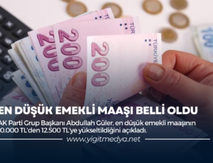 EN DÜŞÜK EMEKLİ MAAŞI BELLİ OLDU