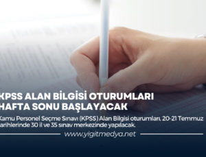 KPSS ALAN BİLGİSİ OTURUMLARI HAFTA SONU BAŞLAYACAK