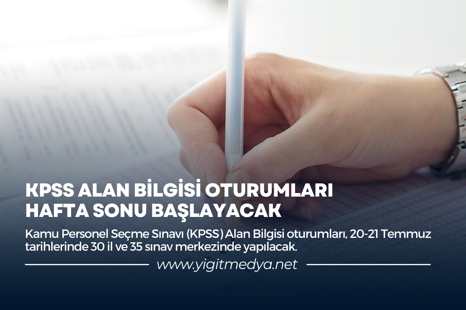 KPSS ALAN BİLGİSİ OTURUMLARI HAFTA SONU BAŞLAYACAK