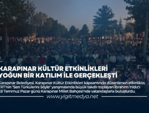 KARAPINAR KÜLTÜR ETKİNLİKLERİ YOĞUN BİR KATILIM İLE GERÇEKLEŞTİ