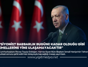 “SİYONİST BARBARLIK BUGÜNE KADAR OLDUĞU GİBİ EMELLERİNE YİNE ULAŞAMAYACAKTIR”