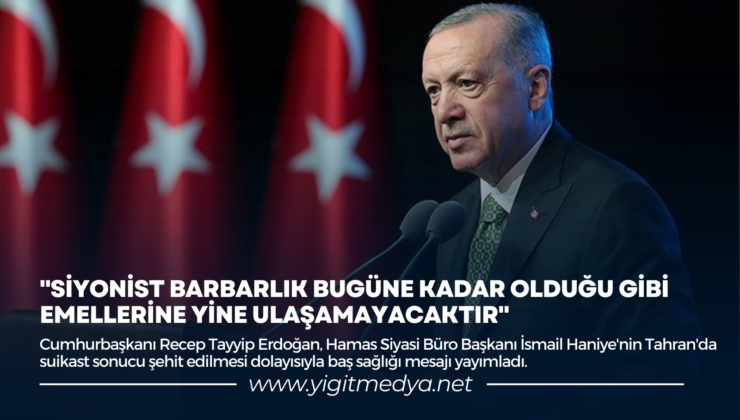 “SİYONİST BARBARLIK BUGÜNE KADAR OLDUĞU GİBİ EMELLERİNE YİNE ULAŞAMAYACAKTIR”