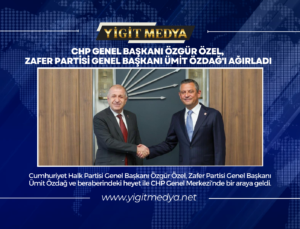 CHP GENEL BAŞKANI ÖZGÜR ÖZEL, ZAFER PARTİSİ GENEL BAŞKANI ÜMİT ÖZDAĞ’I AĞIRLADI