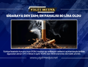 SİGARAYA DEV ZAM; EN PAHALISI 80 LİRA OLDU