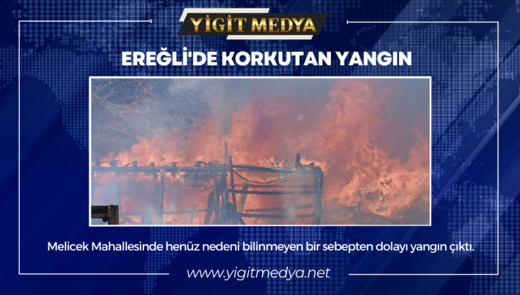 EREĞLİ’DE KORKUTAN YANGIN