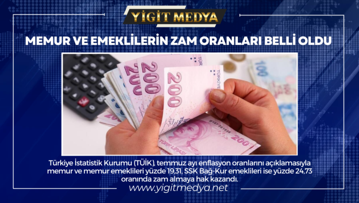 MEMUR VE EMEKLİLERİN ZAM ORANLARI BELLİ OLDU