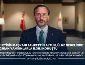 İLETİŞİM BAŞKANI FAHRETTİN ALTUN, ÜLKE GENELİNDE ÇIKAN YANGINLARLA İLGİLİ KONUŞTU