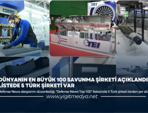 DÜNYANIN EN BÜYÜK 100 SAVUNMA ŞİRKETİ AÇIKLANDI: LİSTEDE 5 TÜRK ŞİRKETİ VAR