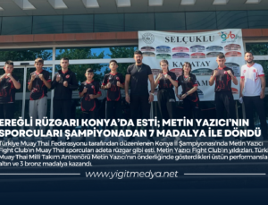 EREĞLİ RÜZGARI KONYA’DA ESTİ; METİN YAZICI’NIN SPORCULARI ŞAMPİYONADAN 7 MADALYA İLE DÖNDÜ