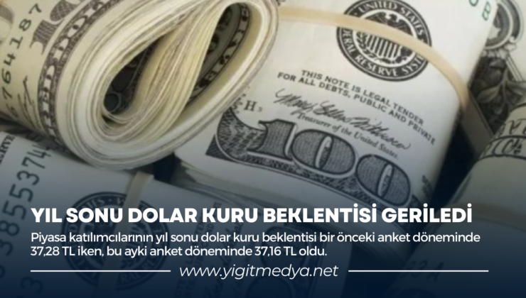 YIL SONU DOLAR KURU BEKLENTİSİ GERİLEDİ