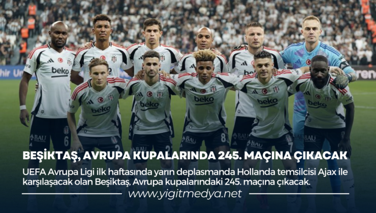 BEŞİKTAŞ, AVRUPA KUPALARINDA 245. MAÇINA ÇIKACAK