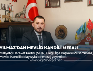 YILMAZ’DAN MEVLİD KANDİLİ MESAJI