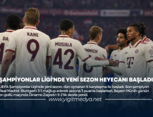 ŞAMPİYONLAR LİGİ’NDE YENİ SEZON HEYECANI BAŞLADI