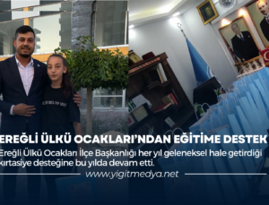 EREĞLİ ÜLKÜ OCAKLARI’NDAN EĞİTİME DESTEK