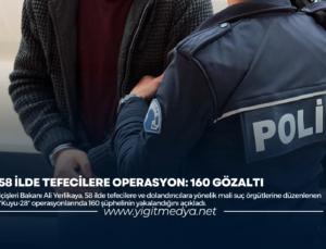 58 İLDE TEFECİLERE OPERASYON: 160 GÖZALTI