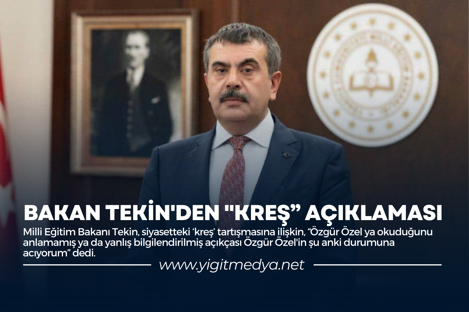 BAKAN TEKİN’DEN “KREŞ” AÇIKLAMASI