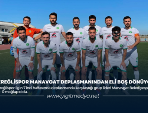 EREĞLİSPOR MANAVGAT DEPLASMANINDAN ELİ BOŞ DÖNÜYOR