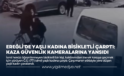 EREĞLİ’DE YAŞLI KADINA BİSİKLETLİ ÇARPTI: KAZA GÜVENLİK KAMERALARINA YANSIDI