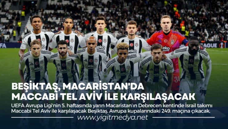 BEŞİKTAŞ, MACARİSTAN’DA MACCABİ TEL AVİV İLE KARŞILAŞACAK