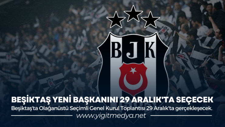 BEŞİKTAŞ YENİ BAŞKANINI 29 ARALIK’TA SEÇECEK