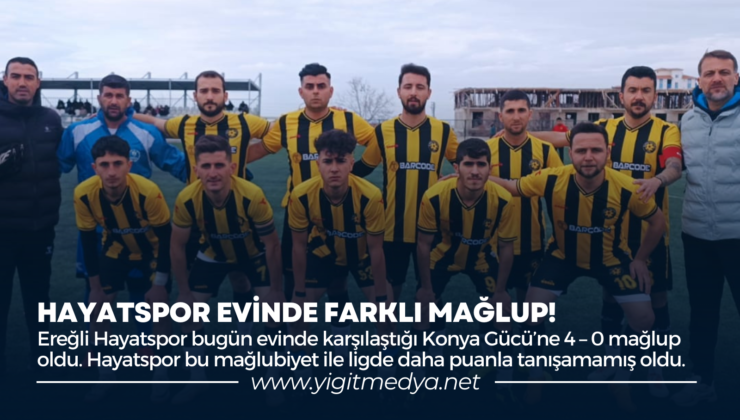 HAYATSPOR EVİNDE FARKLI MAĞLUP!