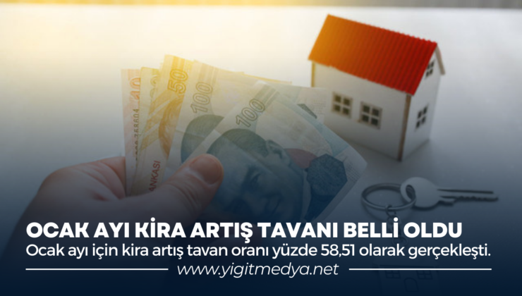 OCAK AYI KİRA ARTIŞ TAVANI BELLİ OLDU