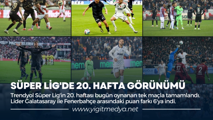 SÜPER LİG’DE 20. HAFTA GÖRÜNÜMÜ