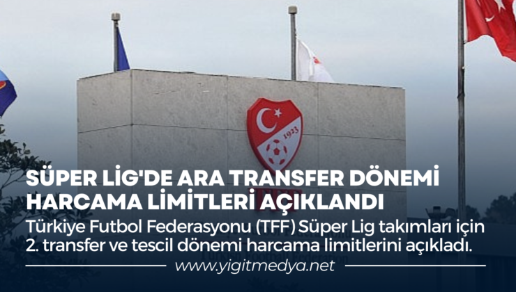 SÜPER LİG’DE ARA TRANSFER DÖNEMİ HARCAMA LİMİTLERİ AÇIKLANDI